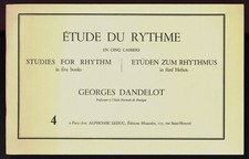 book ETUDE DU RHYTHMME Georges Dandelot ALPHONSE LEDUC 