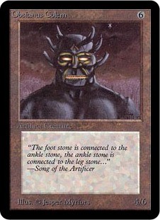 Magic mtg obsianus - mtg, golem