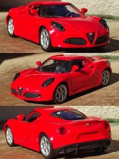 1/34 ALFA ROMEO 4C 4 C Voiture Miniature collection jouet Neuve italienne 