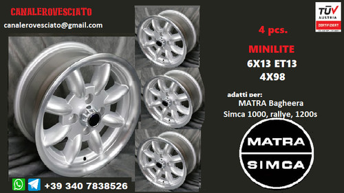 Jantes alliage minilite - jantes, 6x13