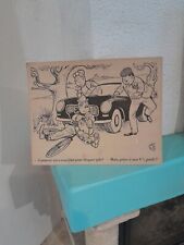 KLEBER old advertising cardboard TYRE V10 - BELLUS - NO ENAMEL PLATE 