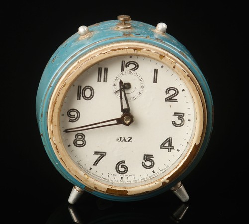 Ancien réveil jaz bleu - ancien,