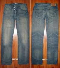 JEANS LEVIS 501 "straight" W32 L36 (FR t42)  bleu délavé 0211