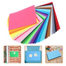  40 Pcs Feutre De Couleurs Tissu En Feutrine Artisanat Papier Soie Coloré