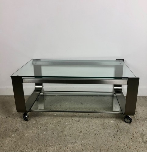 Table basse alu chromé - table, en