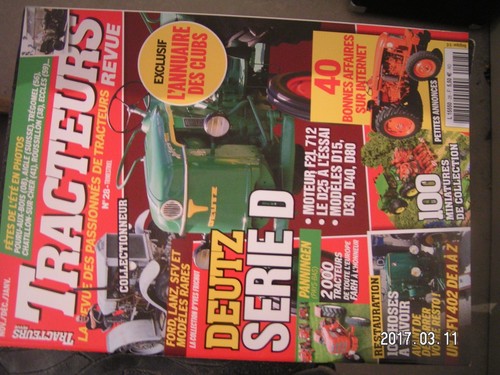 Revue tracteurs n 28 - **, deutz
