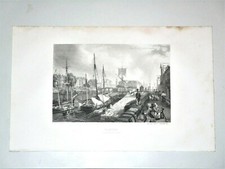 Gravure de Nantes Vue prise de