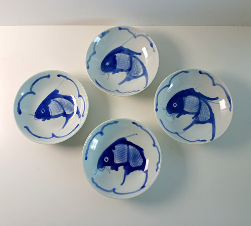 Coupelle chinoises carpe koï - coupelle,