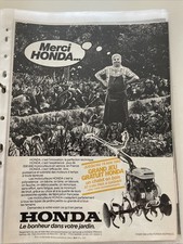 Vintage 1982 Honda Tiller Press Advertising