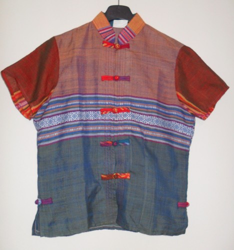 Chemise multicolore soie - en,