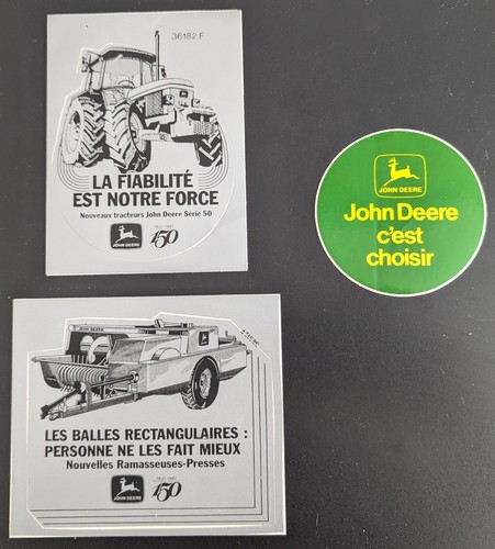 Lot autocollants john deere - lot, 3