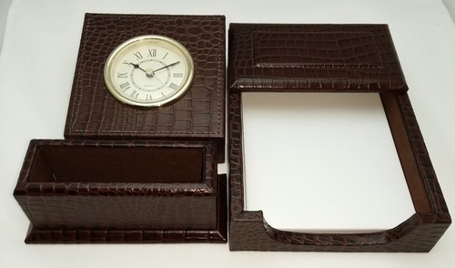 Croco leather pc desk - (new),