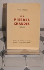 Ch Brun dit Raoul TOSCAN Les pierres chaudes RDC 1937 EO envoi N° Nièvre