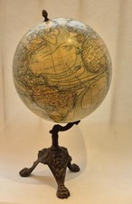 Lebègue terrestrial globe 30cm diameter, circa 1890 good condition