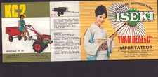 CLERMONT-FERRAND (63) ISEKI MOTOR CULTIVATOR DEALER "Yvan BEAL" catalog