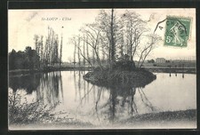 Old postcard Saint-Loup, L ́Ilot 