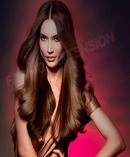 EXTENSIONS A CLIPS DE CHEVEUX NATUREL REMY HAIR 46 CM ,8 BANDES, 18 CLIPS