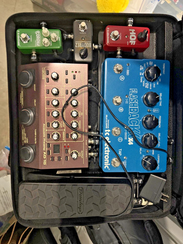 Travel pedal board setup - setup,