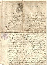 Spain & Perreux (42) Spanish Document and its Translation.1919.5 pages in all.