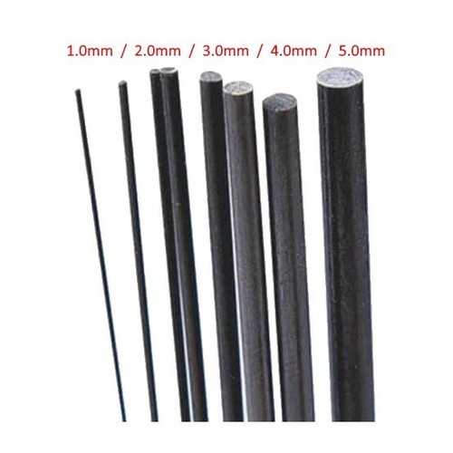 Jonc carbone 3mm longueur 1m - jonc,