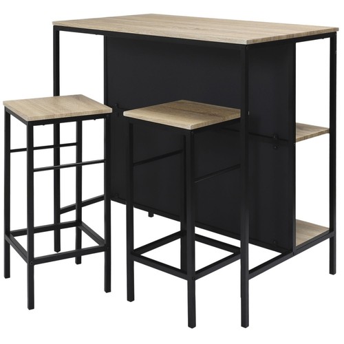 Ilot cuisine 2 tabourets - &,
