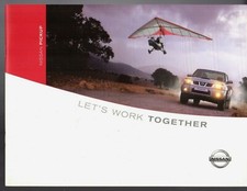 Nissan Pick-Up & Navara 2002-04 UK Market Sales Brochure 4x2 4x4 Double King Cab