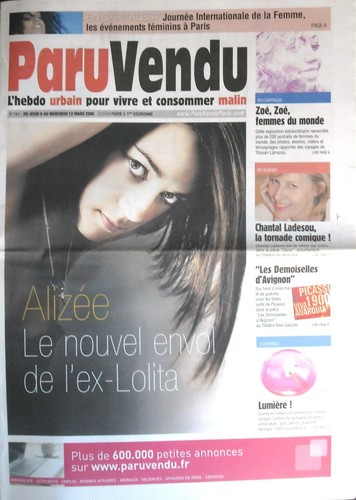 Paru vendu 164 alizee - paru,