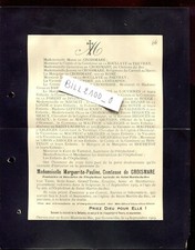 GENEALOGIE FAIRE PART DECES