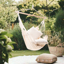 Hamac beige chaise suspendue fauteuil suspendu balançoire XXL Jet-Line Relax