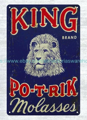 Plaque tin signs - tin, early