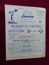 catalogue prospectus remorque agricole : LEMOINE essieux 1956