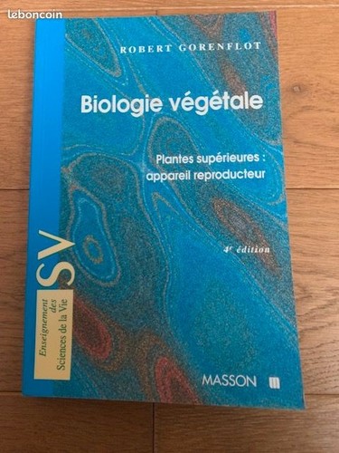 Livre biologie végétale - livre,