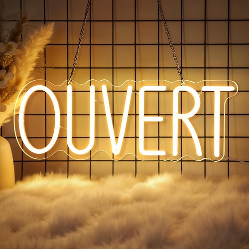 Enseigne néon ouvert led - ouvert,