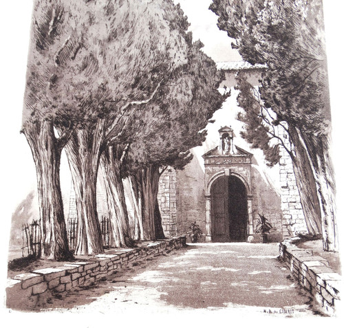 Les cyprès chapelle du - les, de