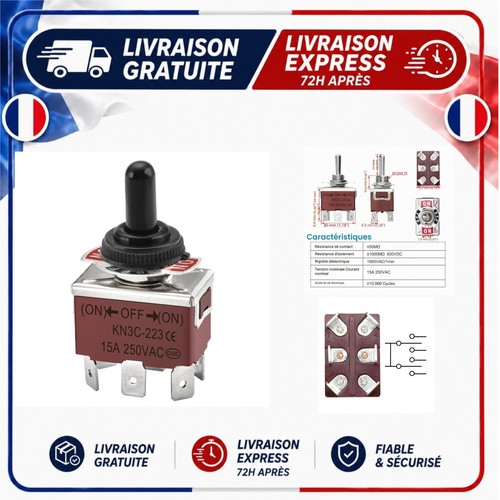 Interrupteur bascule dpdt - interrupteur,