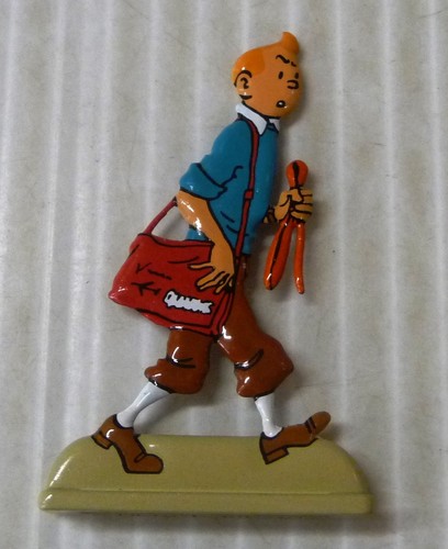 Figurine plate tintin - mais,