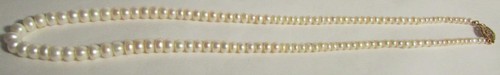 Pearl necklace 18 inches - pearl, @