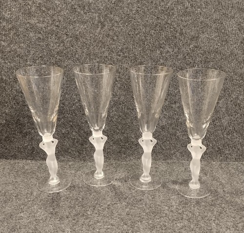 Anciennes flutes champagne - 4,