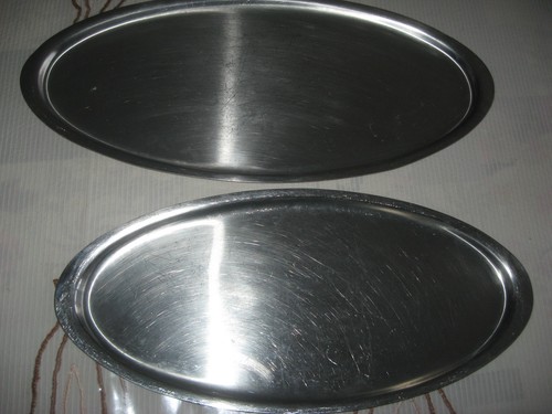 Plats service en inox - service,