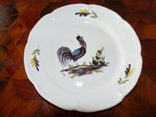 Rare ancienne assiette au coq
