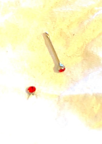 Piercing droit nez brillant - nez,