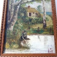 Tableau peinture ancienne 19e