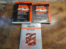 Toyota Pick-up Truck 1991 OEM Shop Service Repair Manual Engine Wiring Diagrams