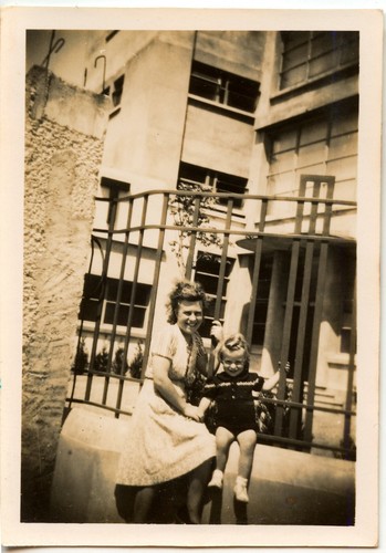 Young woman with child - , factory