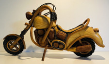 Vintage Harley Davidson Chopper Wooden Motorcycle Decoration Collection