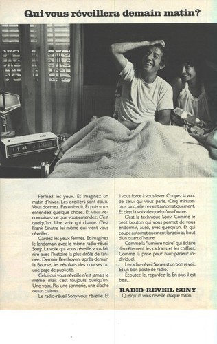 Publicite 1973 sony le - ,
