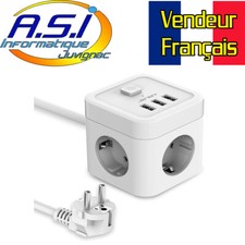 Cube Multiprises 3 Prises + 3