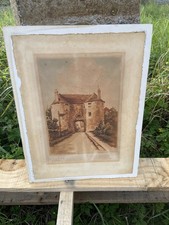 Antique Hand Colored Print