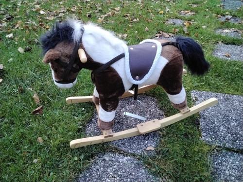 Cheval bascule bois et - cheval,