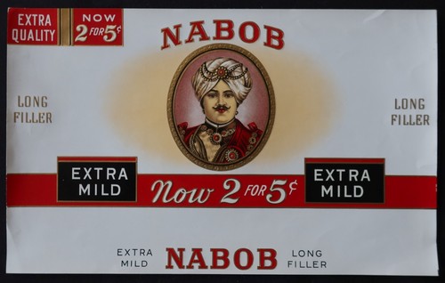 Old label cigar - label, box